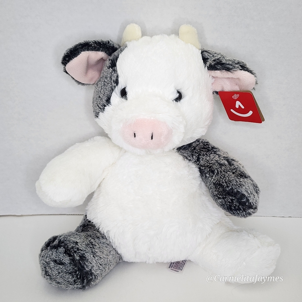 CLEMENTINE 🐮 Super Soft Eco Friendly Black & White Cow Plush by Aurora ☆ NWT ☆